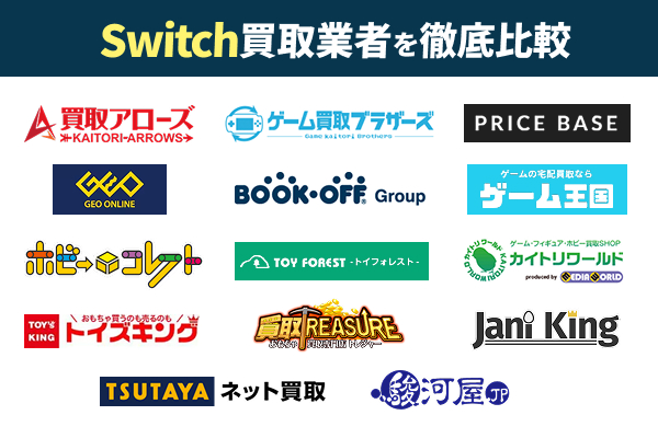 ニンテンドースイッチ買取おすすめ業者15選!買取業者を徹底比較